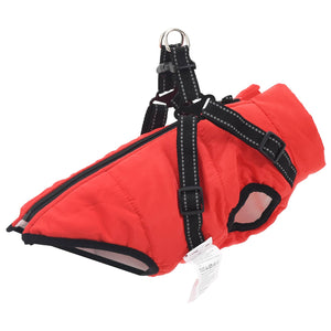 Roter Hundemantel Fleece L40
