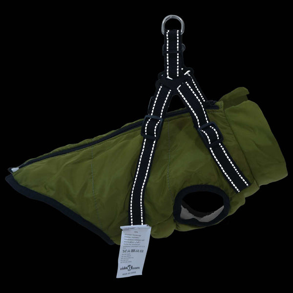 Hundemantel Olive L32 Fleece & Polyester