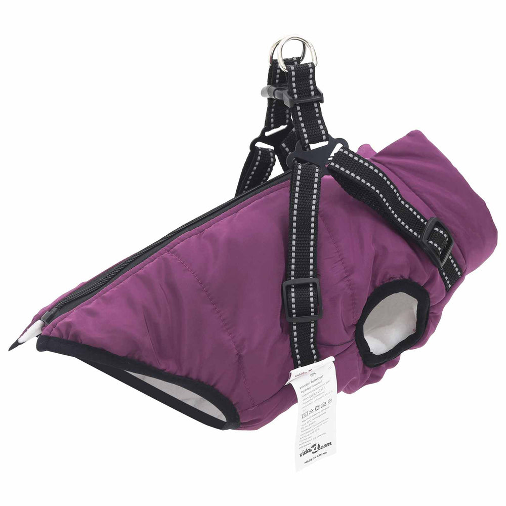 Lila Hundemantel Fleece & Polyester L28