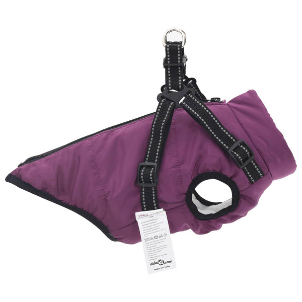 Lila Hundemantel Fleece & Polyester L28