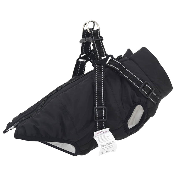 Hundemantel Schwarz Fleece L36