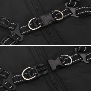 Hundemantel Schwarz Fleece L44