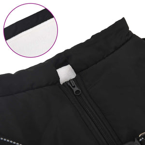 Hundemantel Schwarz Fleece L44