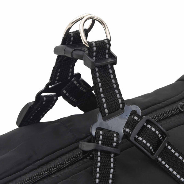 Hundemantel Schwarz Fleece L44