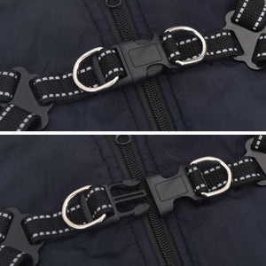 Marineblauer Hundemantel Fleece L28