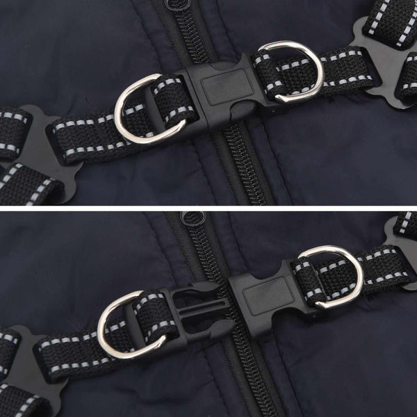 Marineblauer Hundemantel Fleece L28
