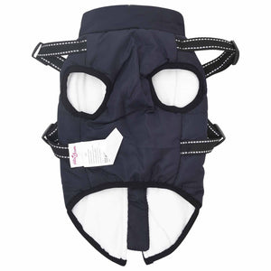 Marineblauer Hundemantel Fleece L28