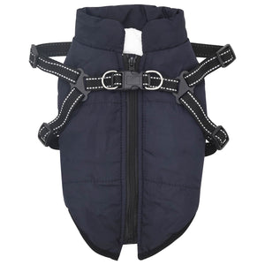 Marineblauer Hundemantel Fleece L32