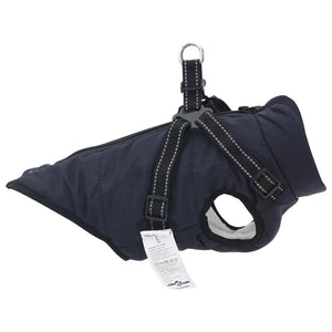 Marineblauer Hundemantel Fleece L32