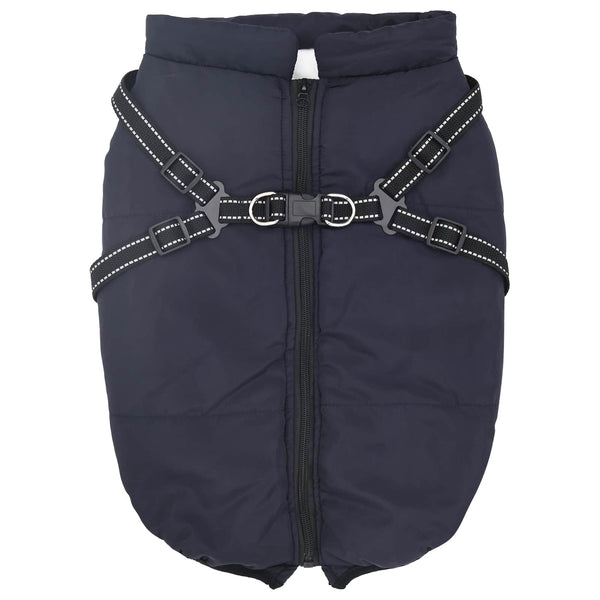 Marineblauer Hundemantel Fleece L44