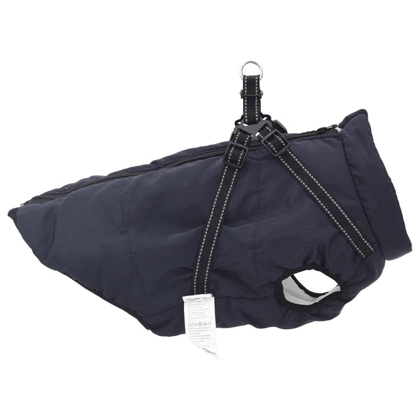 Marineblauer Hundemantel L48