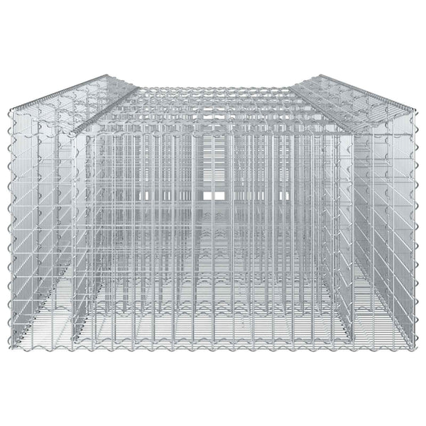 Gabionen Hochbeet 3er Set Silber