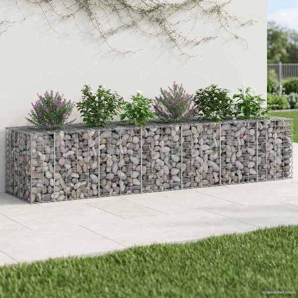 Gabionen Hochbeet 2er Set, 260cm