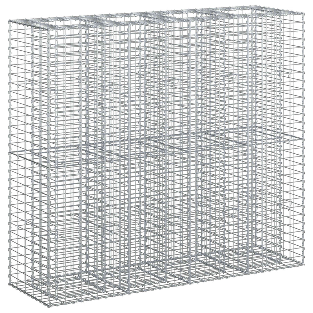 Gabionen Hochbeet 2er Set Silber 170cm