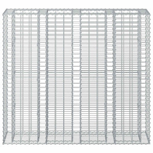 Gabionen Hochbeet 2er Set Silber 170cm