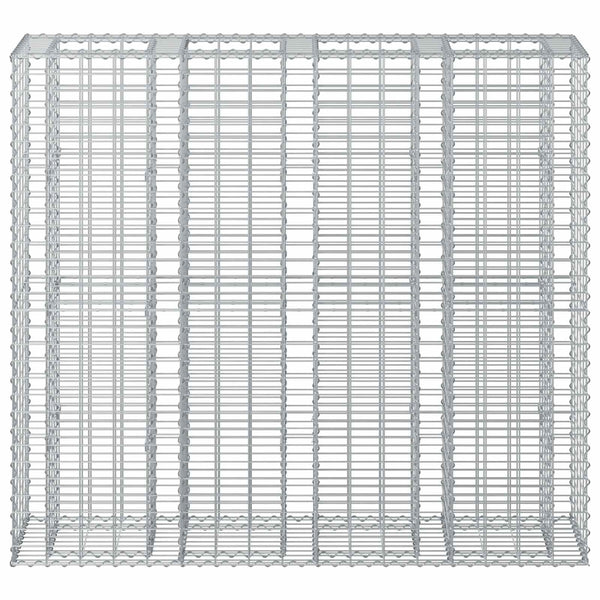 Gabionen Hochbeet 2er Set Silber 170cm