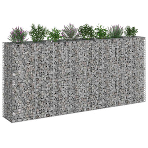 Gabionen Hochbeet 330x50x150cm, 4er Set