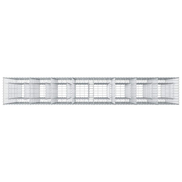 Gabionen Hochbeet 330x50x150cm, 4er Set