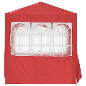 Rotes Partyzelt 200x200 cm