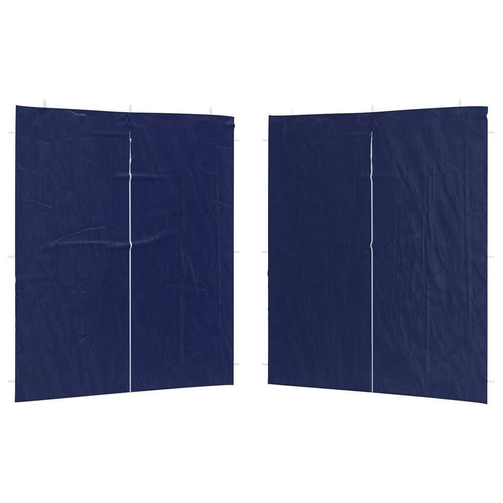 Party Zelt Seitenteil Blau 200x195cm, 2er Set