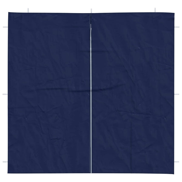 Party Zelt Seitenteil Blau 200x195cm, 2er Set