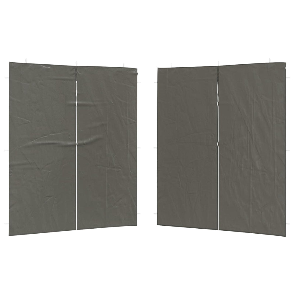 Party Zelt Seitenteile Anthrazit 200x195cm, 2er Set