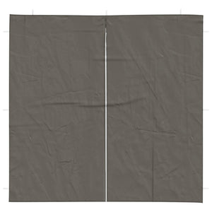 Party Zelt Seitenteile Anthrazit 200x195cm, 2er Set