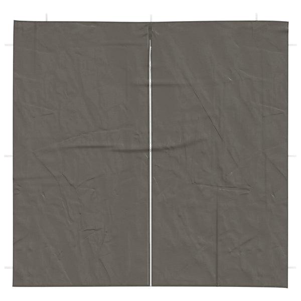 Party Zelt Seitenteile Anthrazit 200x195cm, 2er Set