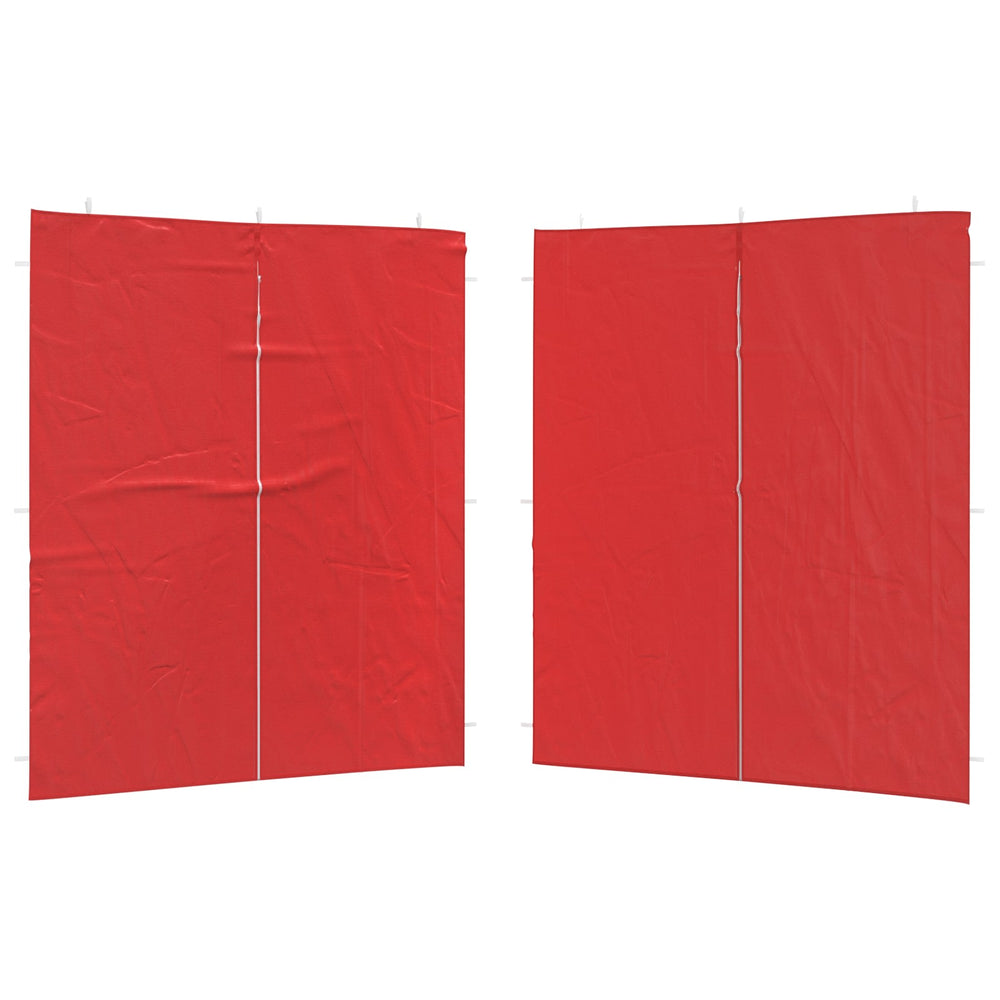 Party Zelt Seitenwand Rot, 2er Set