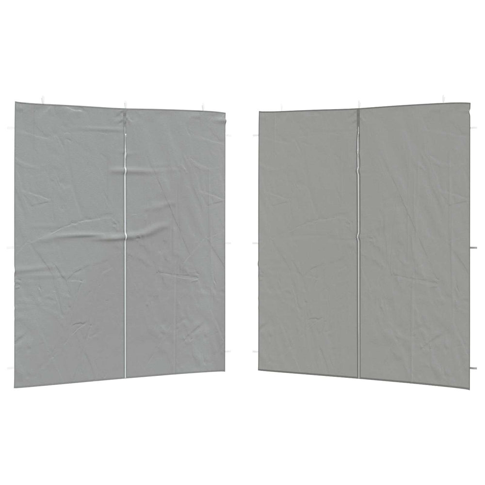 Party Zelt Seitenteile Hellgrau 200x195cm, 2er Set
