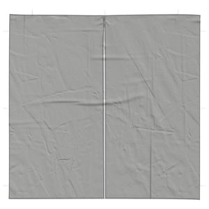 Party Zelt Seitenteile Hellgrau 200x195cm, 2er Set