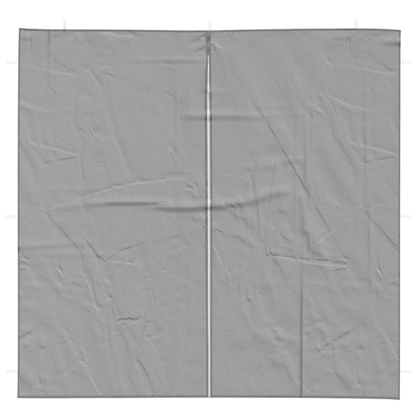Party Zelt Seitenteile Hellgrau 200x195cm, 2er Set