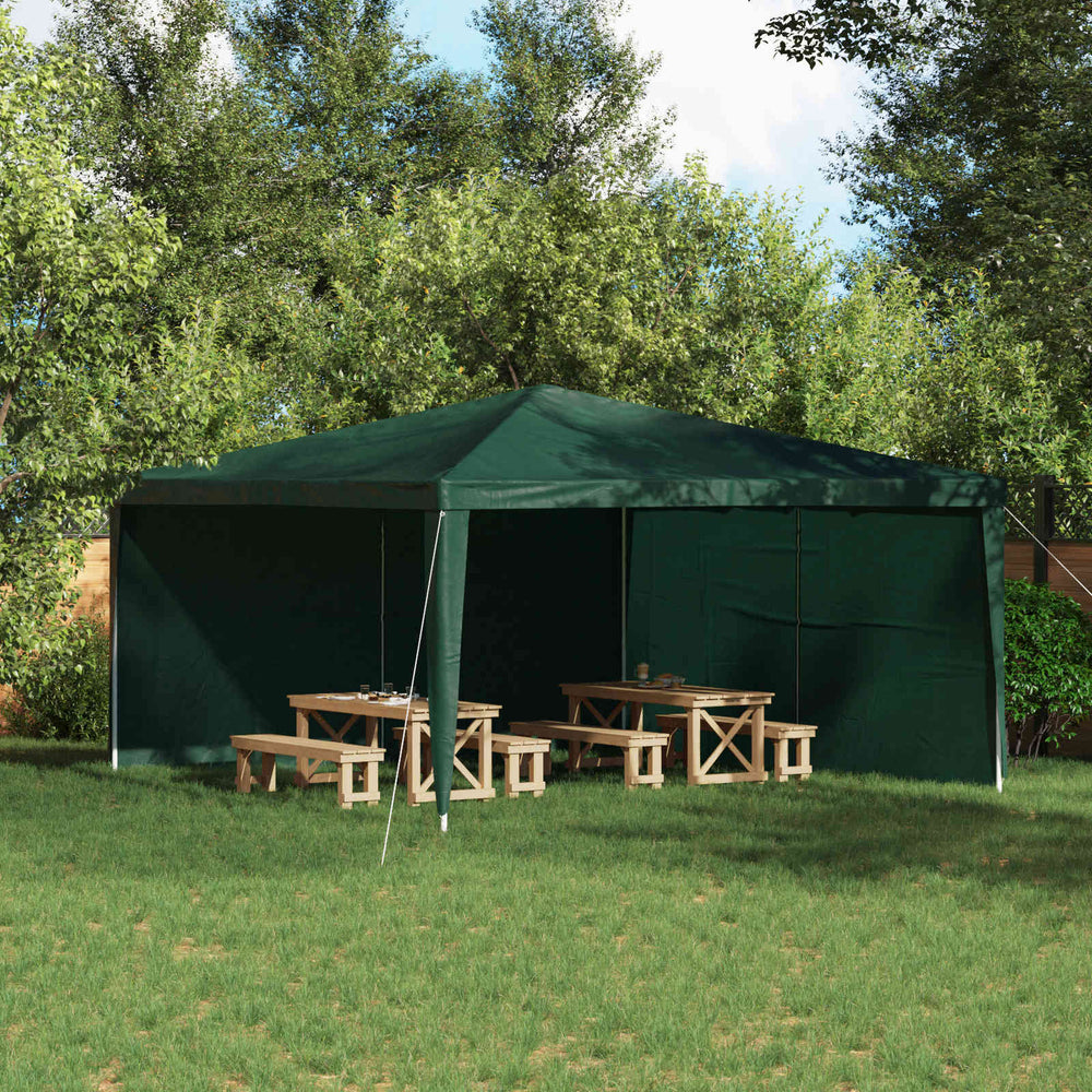 Party Zelt Seitenteile Grün 400x195cm 2er Set