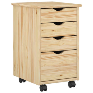 Rollschrank Kiefer Braun 34x39x56cm