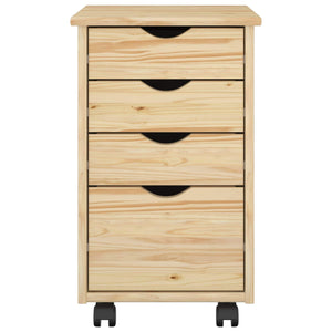 Rollschrank Kiefer Braun 34x39x56cm