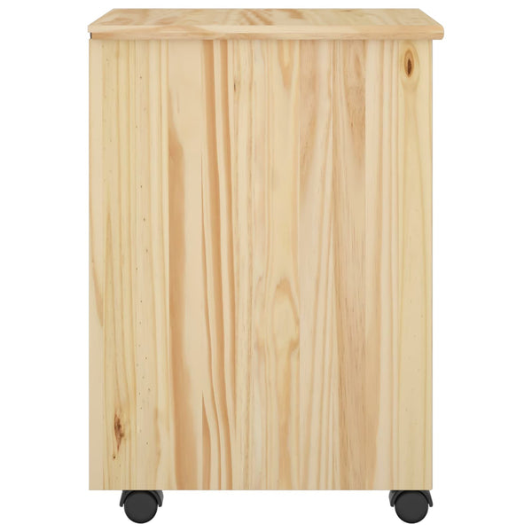 Rollschrank Kiefer Braun 34x39x56cm
