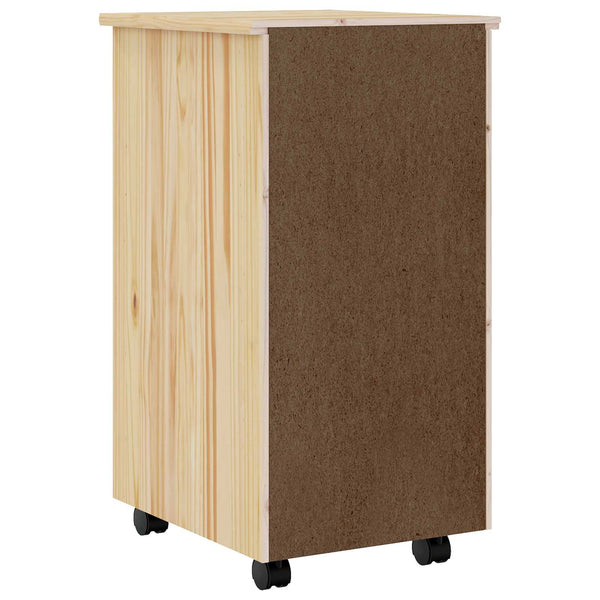 Rollcontainer MOSS mit Schubladen, Klarlack
