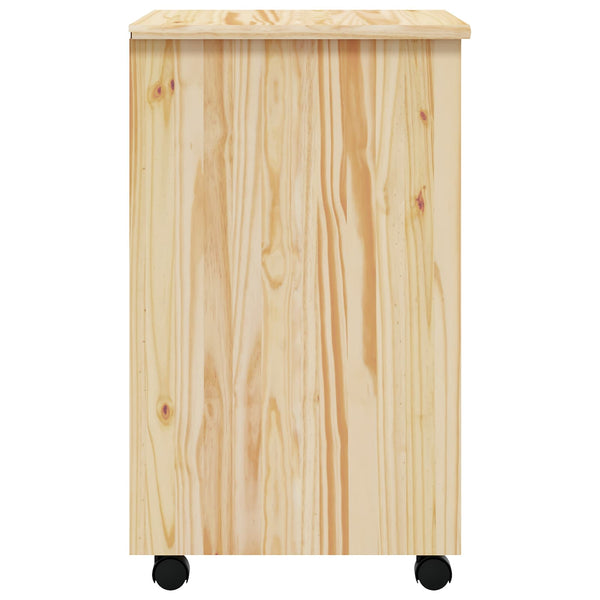 Rollcontainer MOSS mit Schubladen, Klarlack