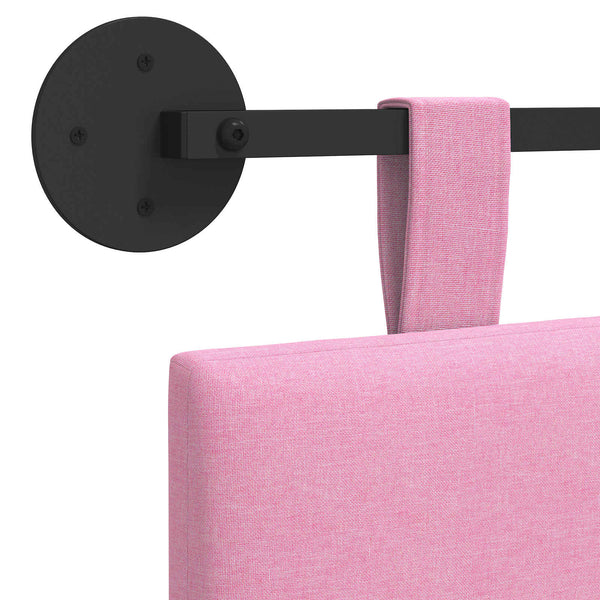 Hängendes Kopfteil Rosa Stoff