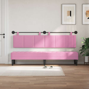 Hängendes Kopfteil Rosa Stoff