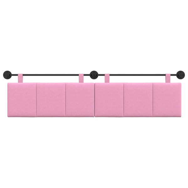 Hängendes Kopfteil Rosa Stoff