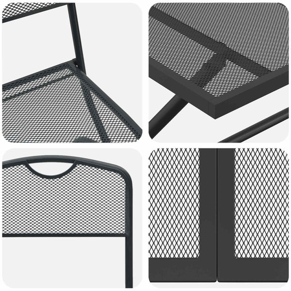 Gartenmöbel Set 5-teilig Anthrazit