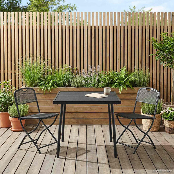 3-teiliges Gartenmöbel-Set Anthrazit