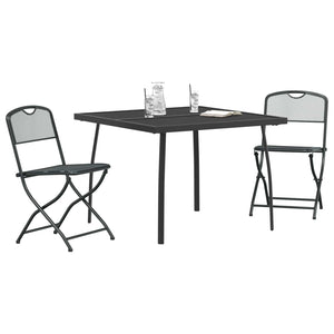 3-teiliges Gartenmöbel-Set Anthrazit