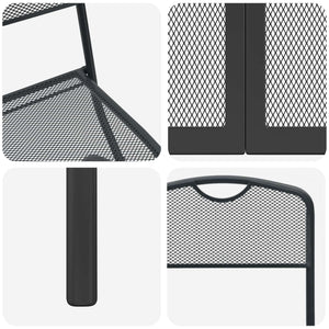 9-teiliges Gartenmöbel-Set Anthrazit
