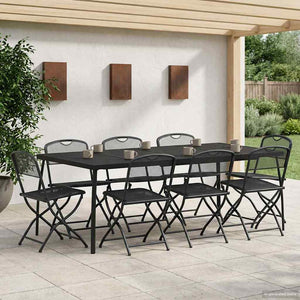 9-teiliges Gartenmöbel-Set Anthrazit