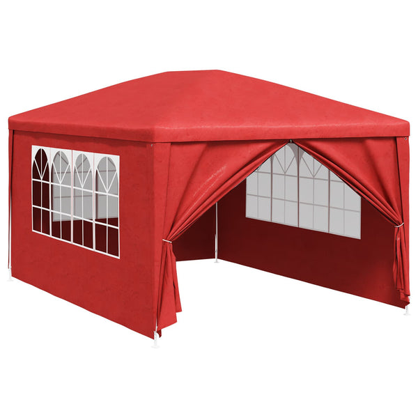 Party Zelt Rot, 400x300 cm