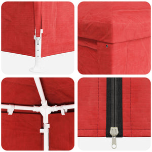 Party Zelt Rot 6x3m