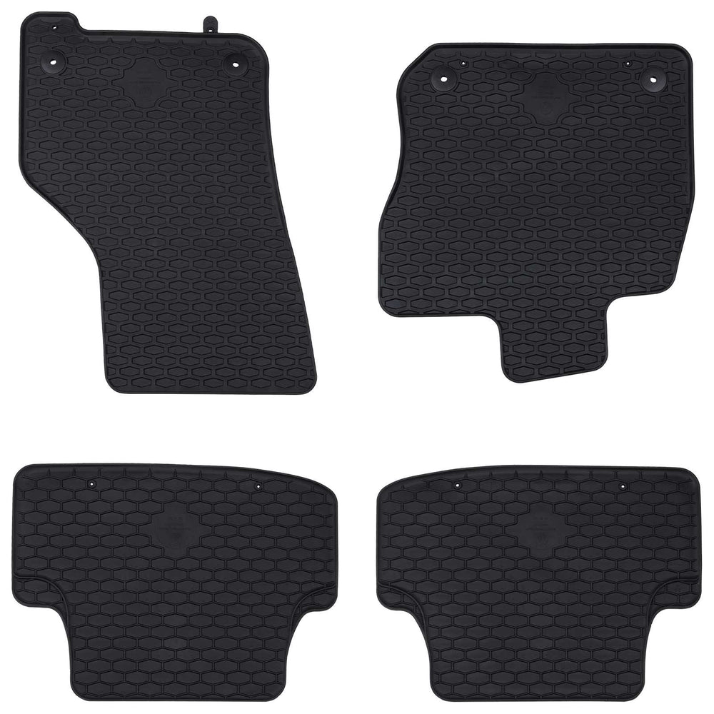 vidaXL Tapis de voiture 4 pcs Noir Compatible avec VW GOLF VIII MHEV 2020-