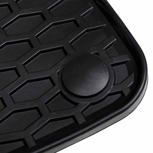 vidaXL Tapis de voiture 2 pcs Noir Caoutchouc